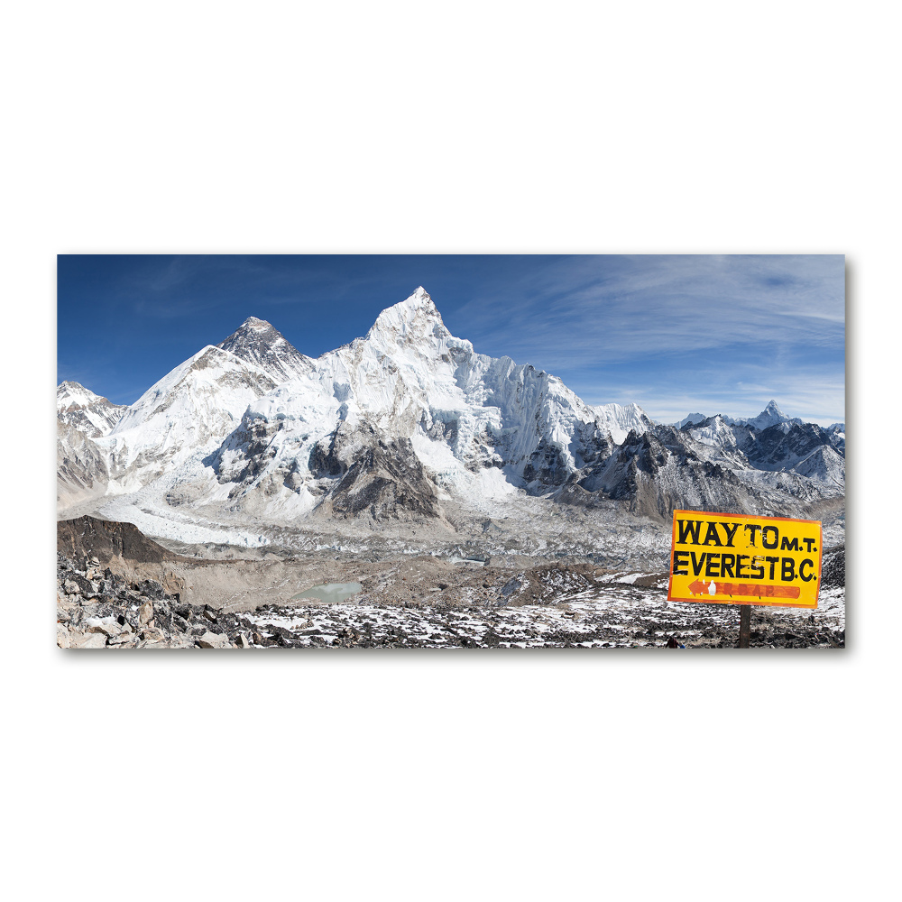 Foto obraz szkło hartowane Góra Everest