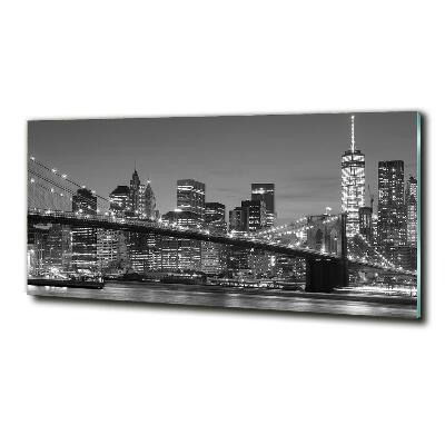 Foto obraz szkło hartowane Manhattan nocą
