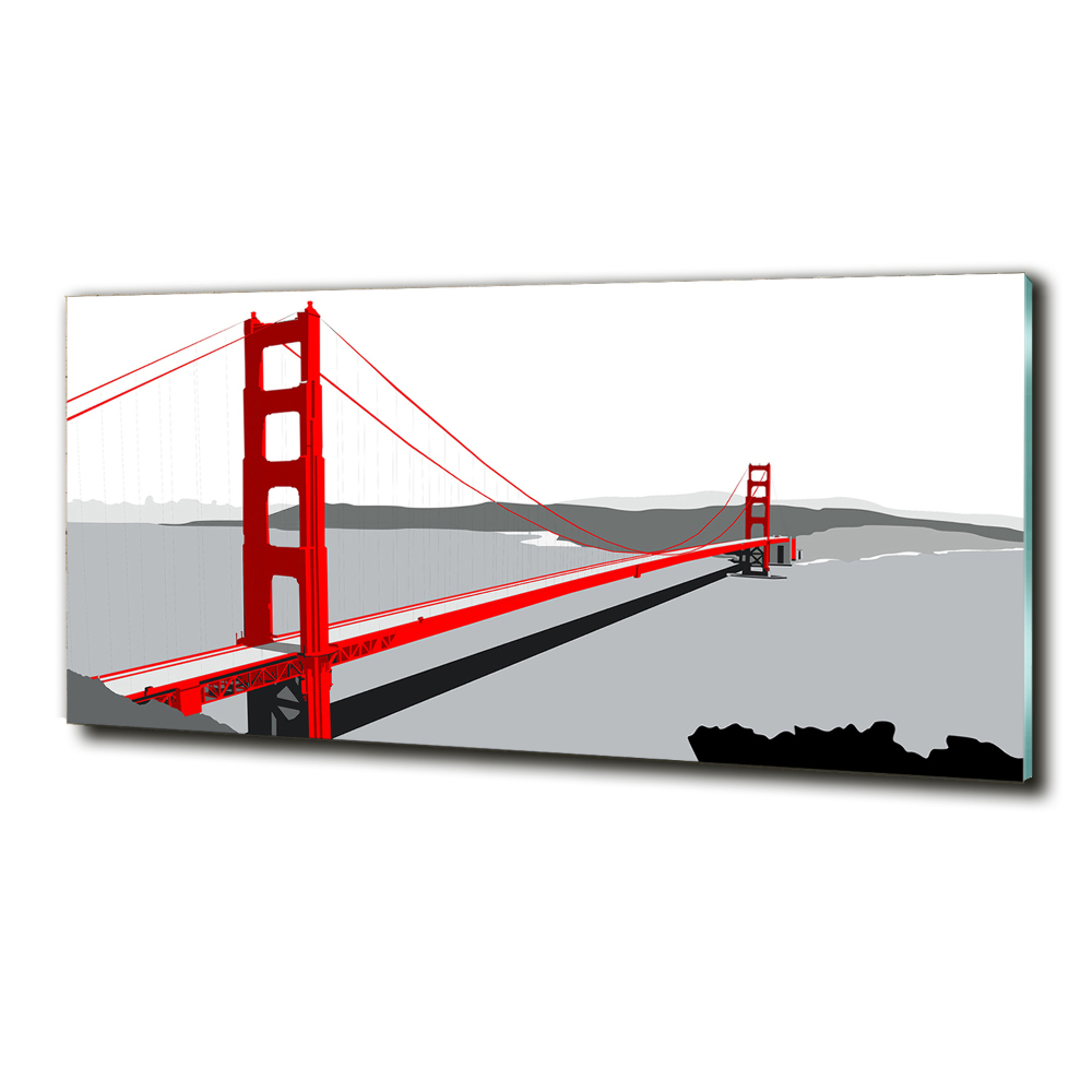 Foto obraz szklany Most San Francisco