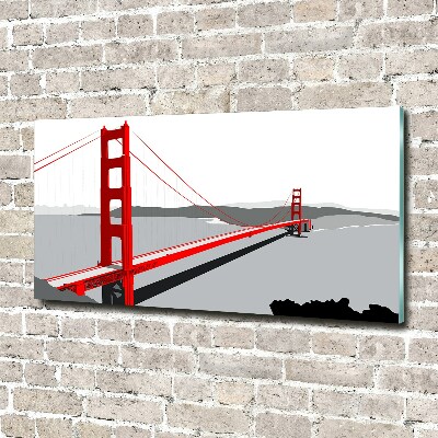 Foto obraz szklany Most San Francisco