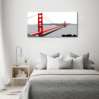 Foto obraz szklany Most San Francisco