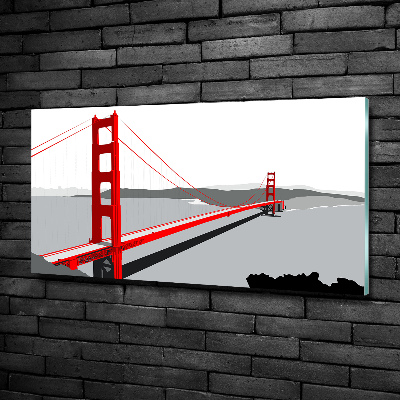 Foto obraz szklany Most San Francisco