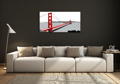 Foto obraz szklany Most San Francisco