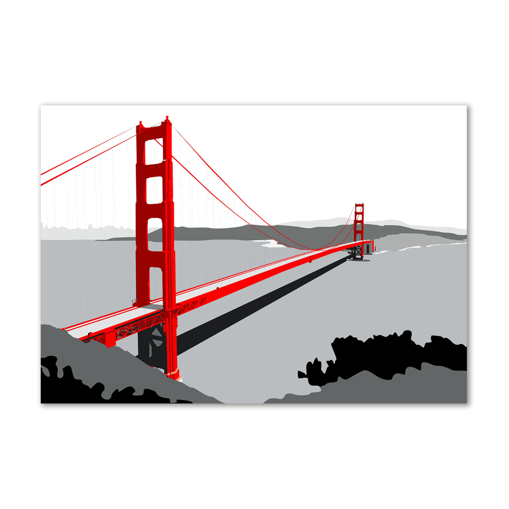 Foto obraz szklany Most San Francisco