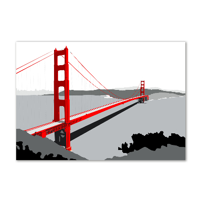 Foto obraz szklany Most San Francisco