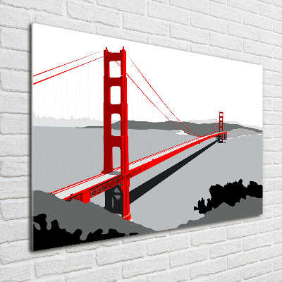 Foto obraz szklany Most San Francisco