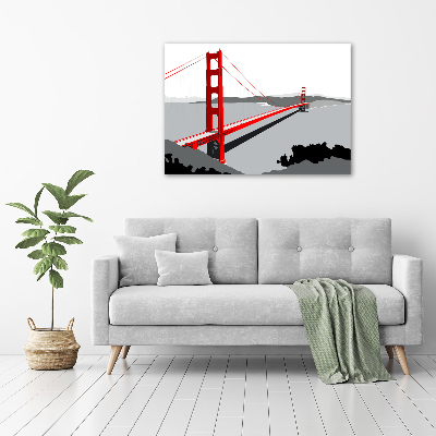 Foto obraz szklany Most San Francisco