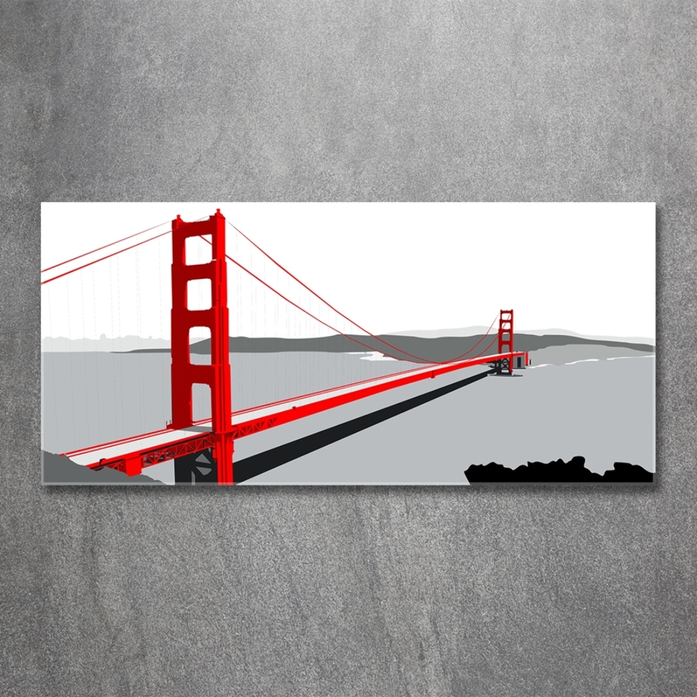 Foto obraz szklany Most San Francisco