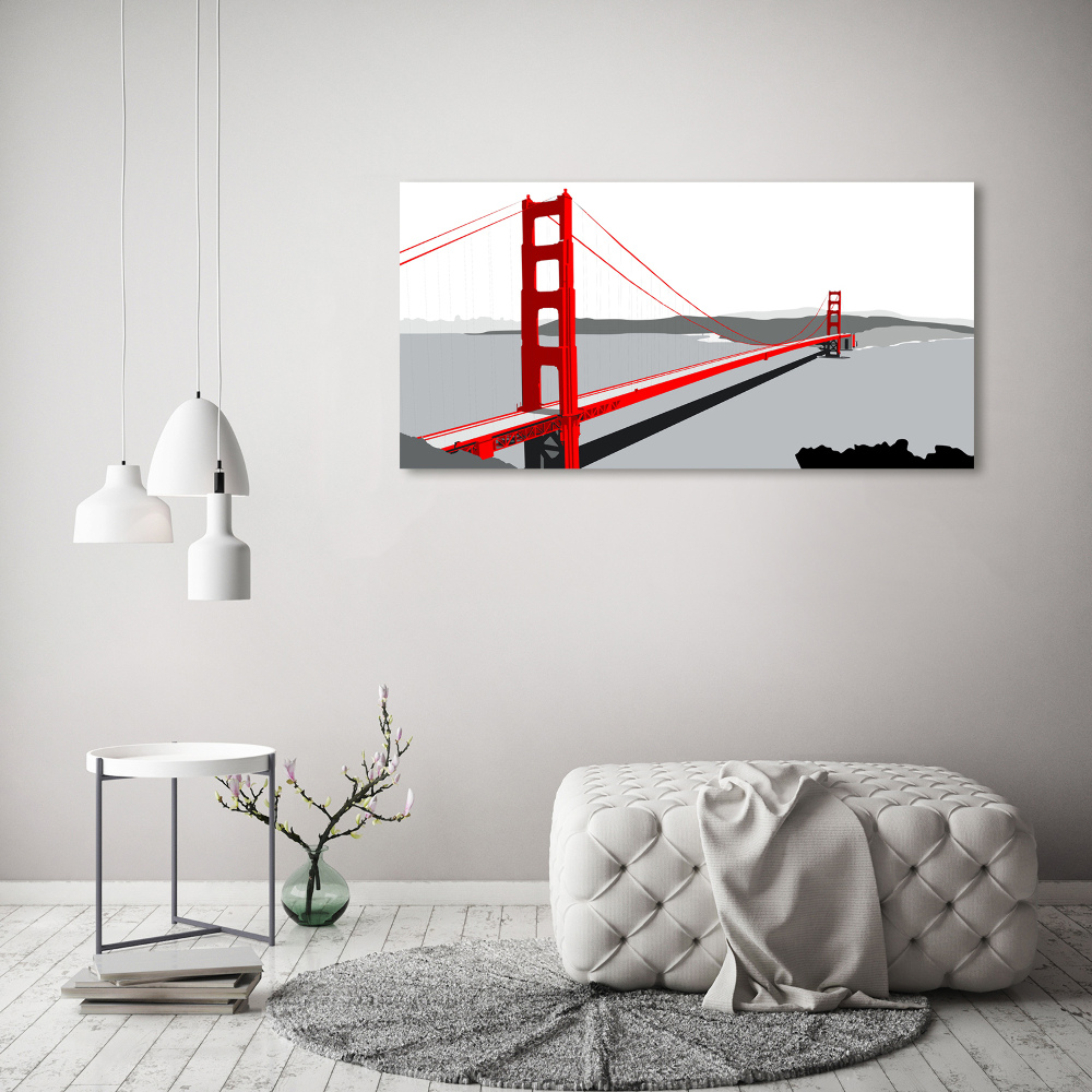 Foto obraz szklany Most San Francisco