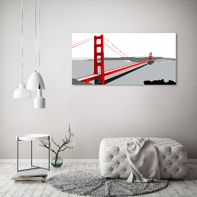 Foto obraz szklany Most San Francisco