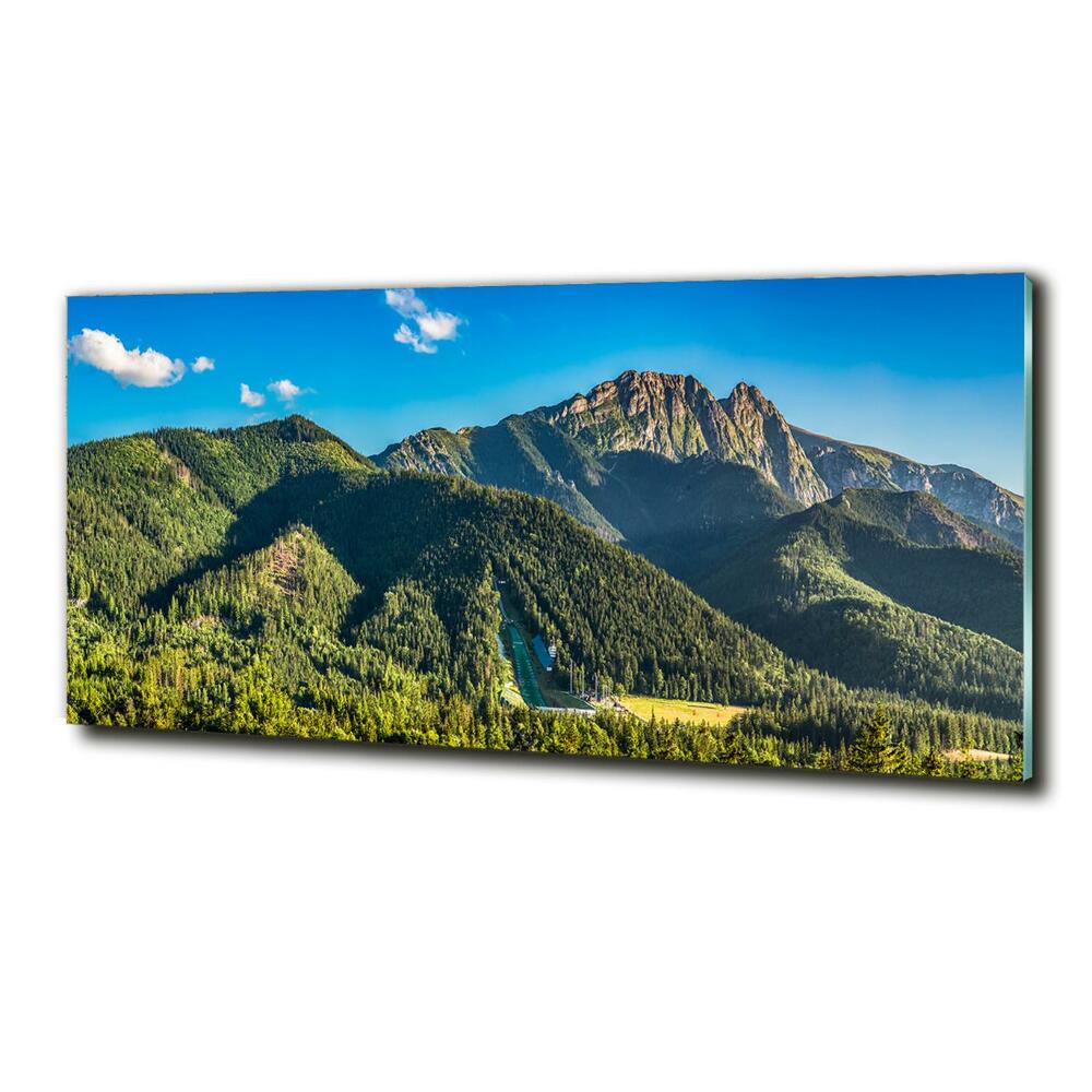 Foto obraz szkło hartowane Panorama Tatr