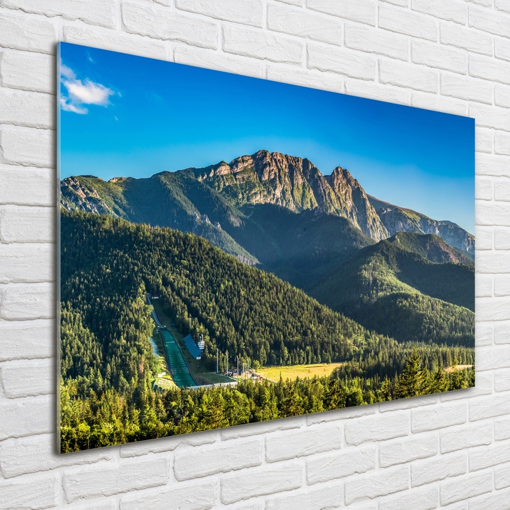 Foto obraz szkło hartowane Panorama Tatr