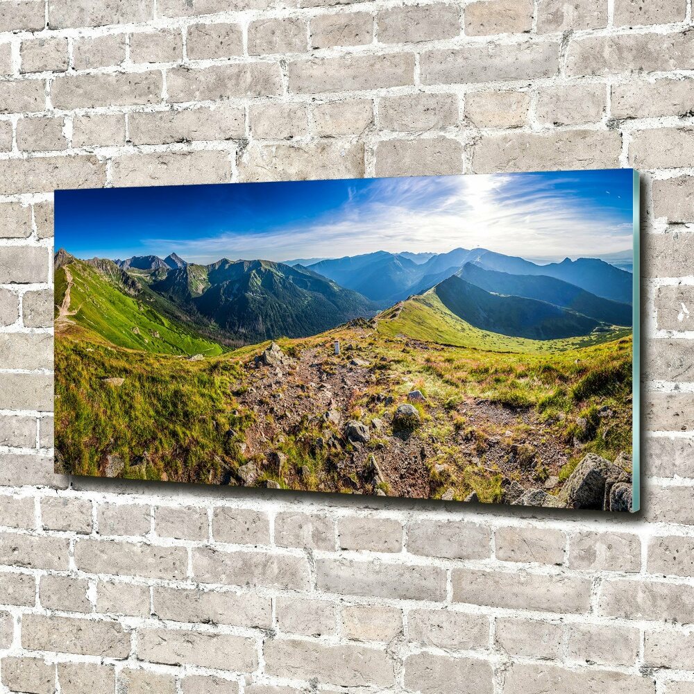 Fotoobraz na ścianę szklany Panorama górska