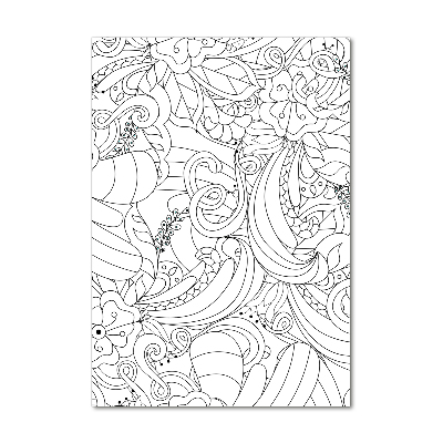 Foto obraz szkło hartowane pionowy Tło Zentangle