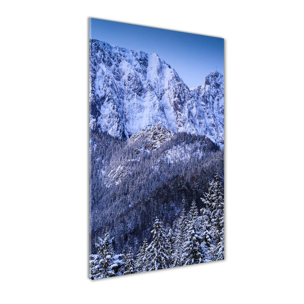 Foto obraz szkło hartowane pionowy Giewont Tatry
