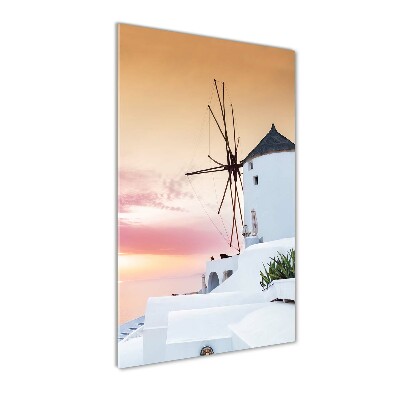 Foto obraz szklany pionowy Santorini Grecja