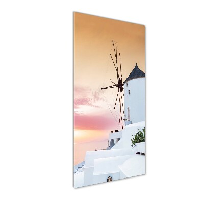 Foto obraz szklany pionowy Santorini Grecja