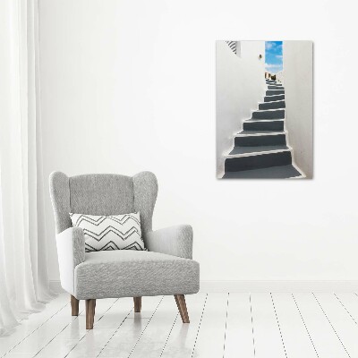 Foto obraz szklany pionowy Santorini Grecja