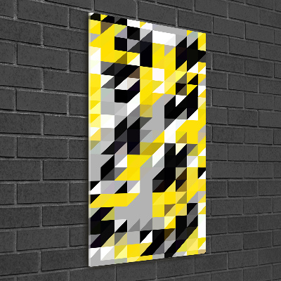 Foto obraz szklany pionowy Geometryczne tło