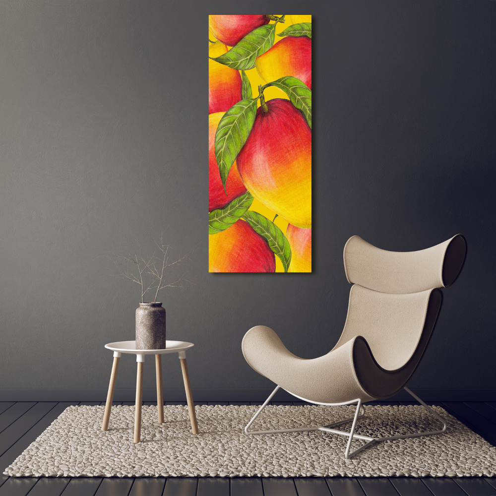 Fotoobraz szklany na ścianę do salonu pionowy Mango