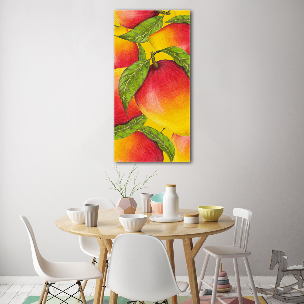 Fotoobraz szklany na ścianę do salonu pionowy Mango