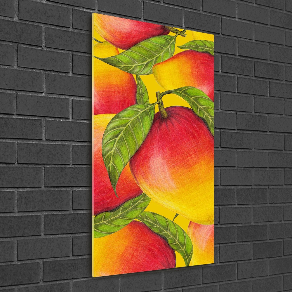 Fotoobraz szklany na ścianę do salonu pionowy Mango