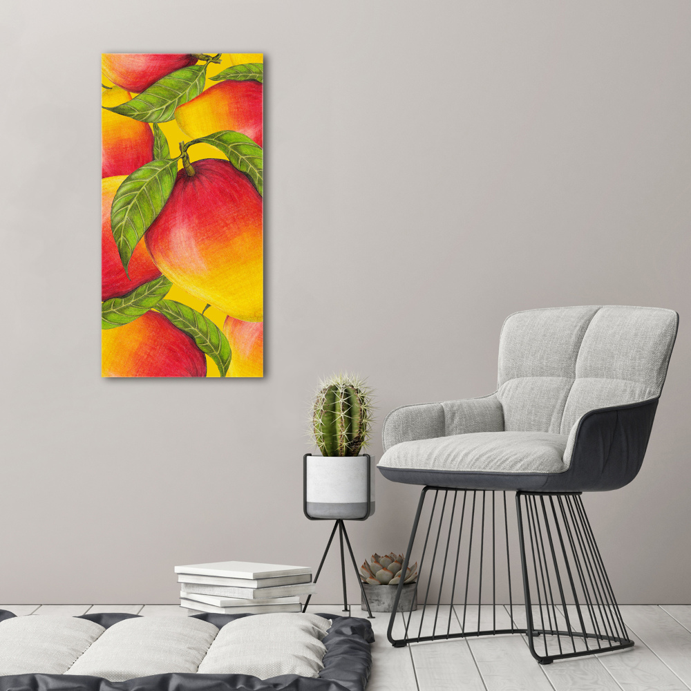 Fotoobraz szklany na ścianę do salonu pionowy Mango