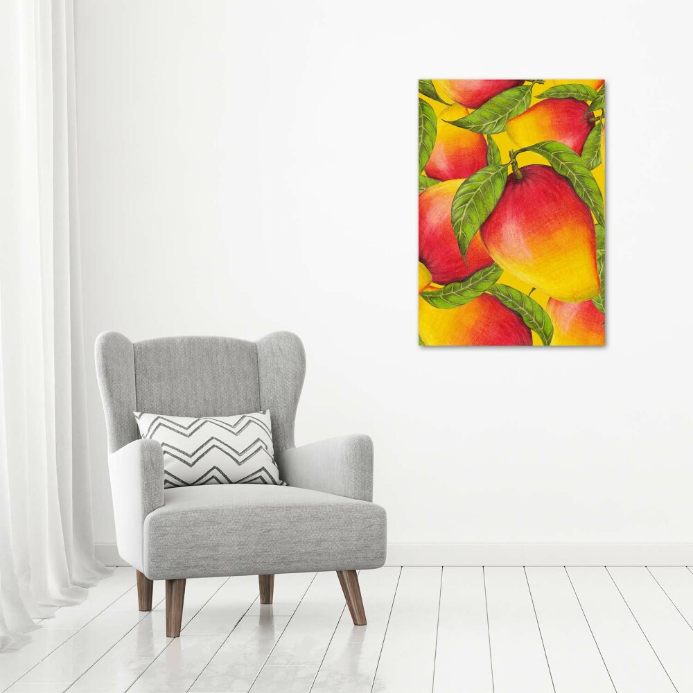 Fotoobraz szklany na ścianę do salonu pionowy Mango