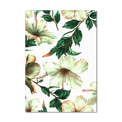 Foto-obraz szkło hartowane pionowy Hibiskus
