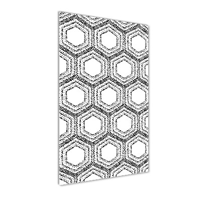 Foto obraz szklany pionowy Geometryczne tło