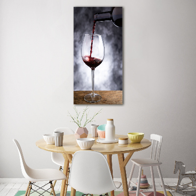 Foto obraz szkło hartowane pionowy Czerwone wino