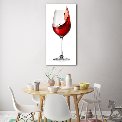 Foto obraz szkło hartowane pionowy Czerwone wino