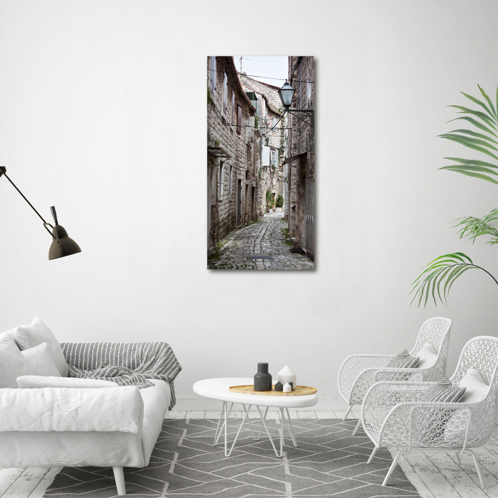 Foto obraz na szkle pionowy Uliczka Chorwacja