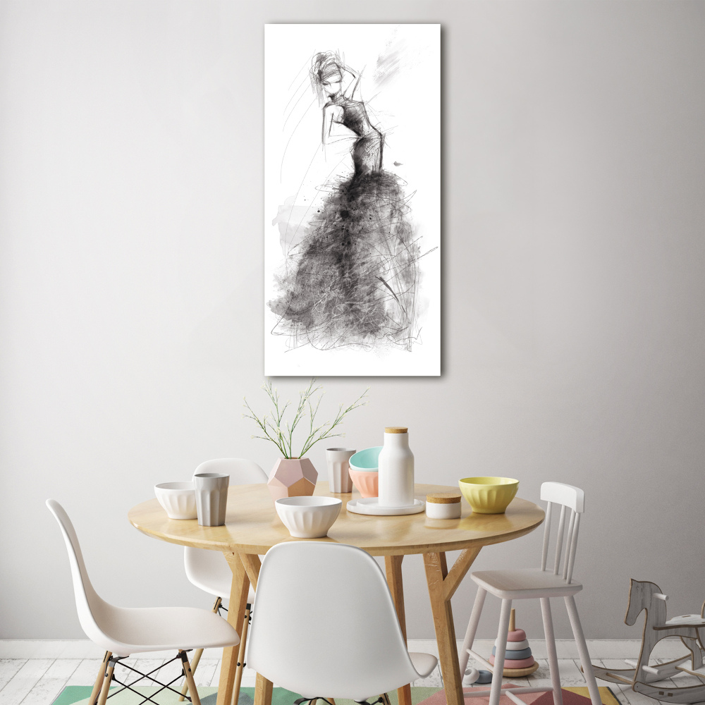 Foto obraz na szkle pionowy Ilustracja mody