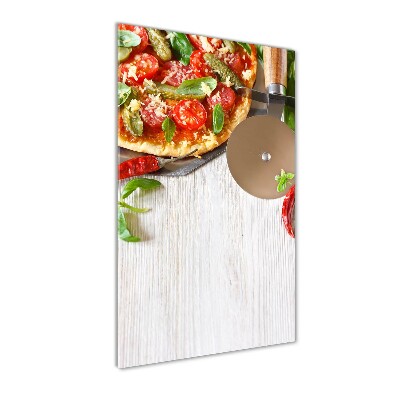 Fotoobraz szklany na ścianę do salonu pionowy Pizza