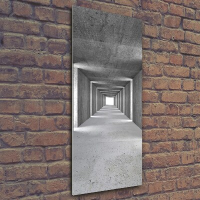 Foto obraz zdjęcie na szkle pionowy Betonowy tunel