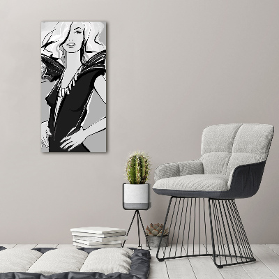 Foto obraz na szkle pionowy Ilustracja mody
