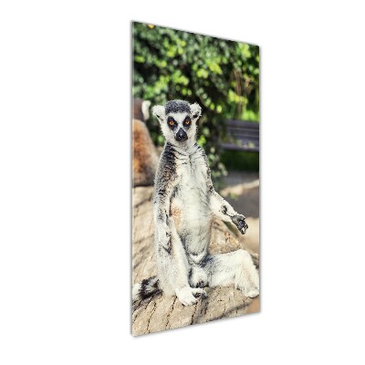 Fotoobraz szklany na ścianę do salonu pionowy Lemur
