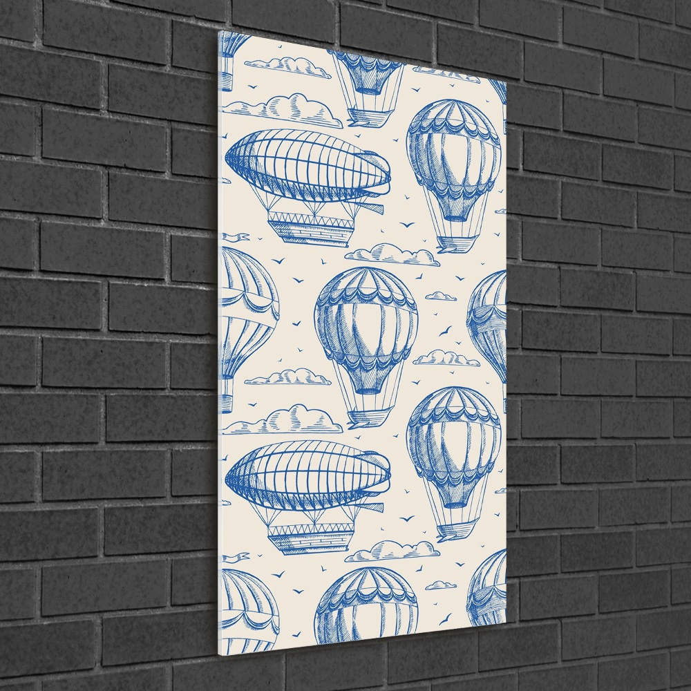 Foto obraz na szkle pionowy Sterowce i balony