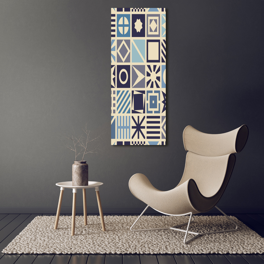 Foto obraz szklany pionowy Geometryczne tło