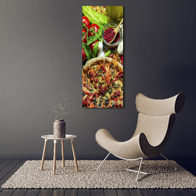 Fotoobraz szklany na ścianę do salonu pionowy Pizza