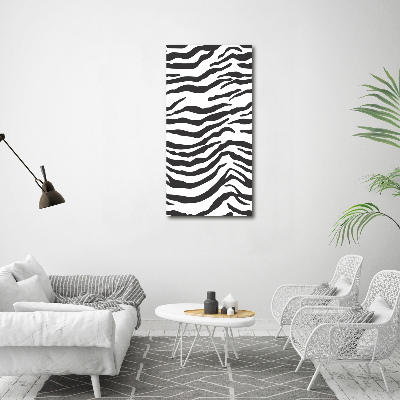 Foto obraz szkło hartowane pionowy Zebra tło