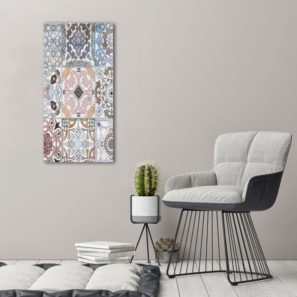 Foto obraz na szkle pionowy Ceramiczne płytki
