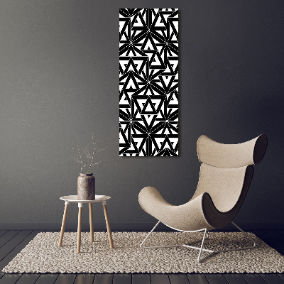 Foto obraz szklany pionowy Geometryczne tło
