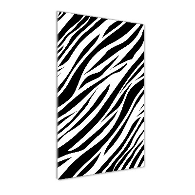 Foto obraz szkło hartowane pionowy Zebra tło