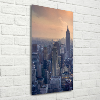 Foto obraz na szkle pionowy Manhattan Nowy Jork