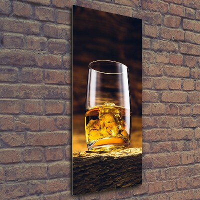 Foto obraz na szkle pionowy Burbon w szklance