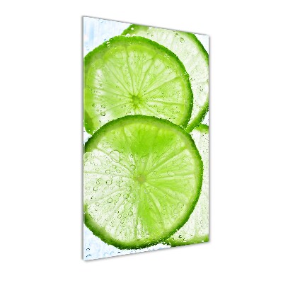 Foto obraz szklany pionowy Limonka pod wodą