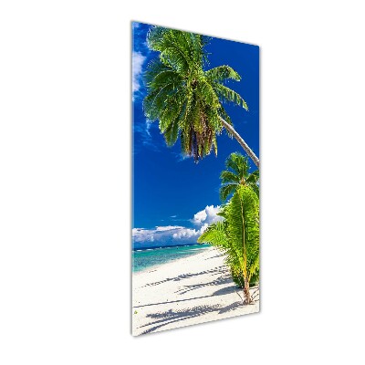 Foto obraz szklany pionowy Tropikalna plaża