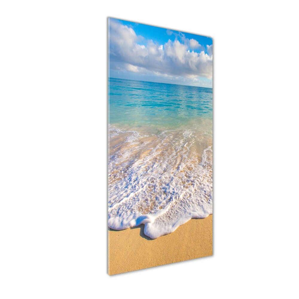 Foto obraz szklany pionowy Tropikalna plaża